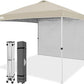 10x10 Commercial Pop up Canopy with 1 Sidewall - Eagle Peak Custom Canopy Tent