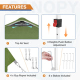 10x10 Commercial Pop up Canopy with 1 Sidewall - Eagle Peak Custom Canopy Tent
