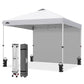 10x10 Commercial Pop up Canopy with 1 Sidewall - Eagle Peak