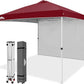 10x10 Commercial Pop up Canopy with 1 Sidewall - Eagle Peak Custom Canopy Tent