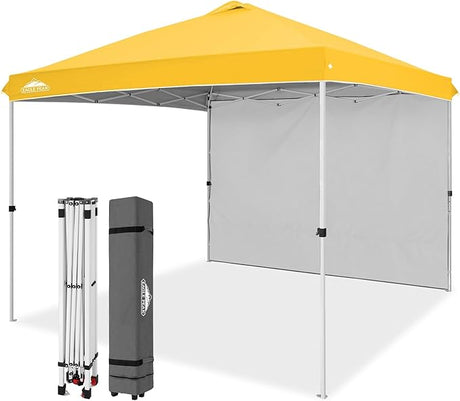 10x10 Commercial Pop up Canopy with 1 Sidewall - Eagle Peak Custom Canopy Tent