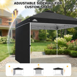 10x10 Commercial Pop up Canopy with 1 Sidewall - Eagle Peak®