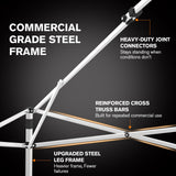 10x10 Commercial Pop up Canopy with 1 Sidewall - Eagle Peak®