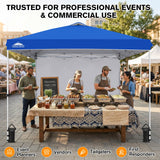 10x10 Commercial Pop up Canopy with 1 Sidewall - Eagle Peak®