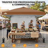 10x10 Commercial Pop up Canopy with 1 Sidewall - Eagle Peak®