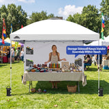 10x10 ft Pop Up Canopy Tent with Sidewall - Eagle Peak®