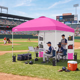 10x10 ft Pop Up Canopy Tent with Sidewall - Eagle Peak®