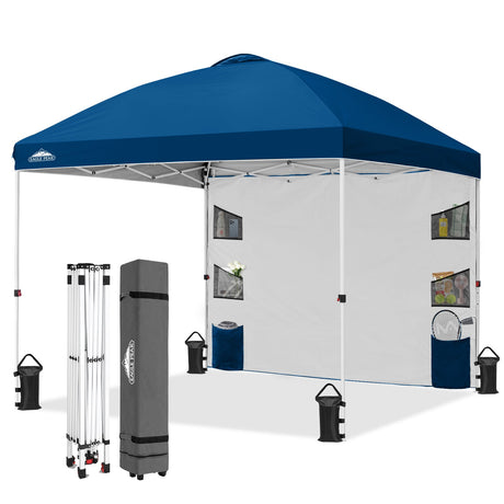 10x10 ft Pop Up Canopy Tent with Sidewall - Eagle Peak®