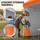 10x10 ft Pop Up Canopy Tent with Sidewall - Eagle Peak®