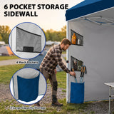 10x10 ft Pop Up Canopy Tent with Sidewall - Eagle Peak®