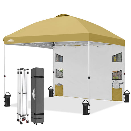 10x10 ft Pop Up Canopy Tent with Sidewall - Eagle Peak®