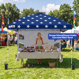 10x10 ft Pop Up Canopy Tent with Sidewall - Eagle Peak®
