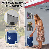 10x10 ft Pop Up Canopy Tent with Sidewall - Eagle Peak