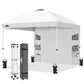 10x10 ft Pop Up Canopy Tent with Sidewall - Eagle Peak®