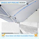 10x10 ft Pop Up Canopy Tent with Sidewall - Eagle Peak Custom Canopy Tent