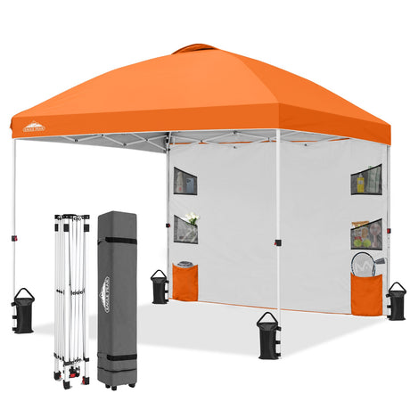 10x10 ft Pop Up Canopy Tent with Sidewall - Eagle Peak®