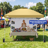 10x10 ft Pop Up Canopy Tent with Sidewall - Eagle Peak®