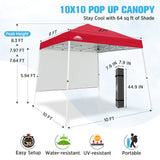 10x10 Pop Up Canopy Tent, Compact Canopy - Eagle Peak®