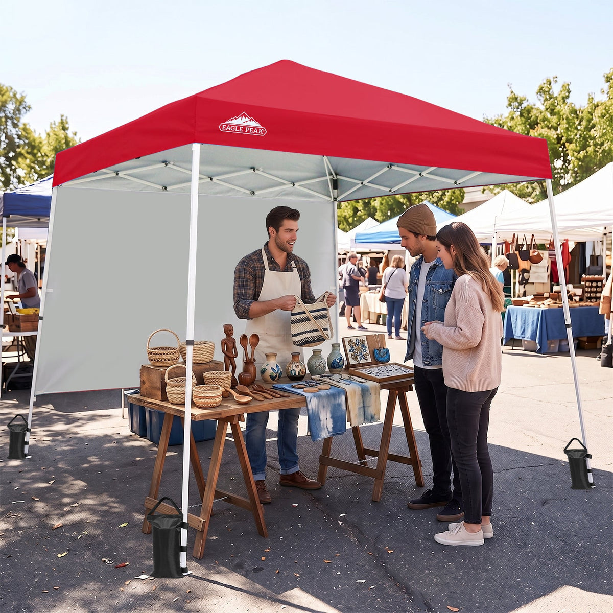10x10 Pop Up Canopy Tent, Compact Canopy - Eagle Peak®