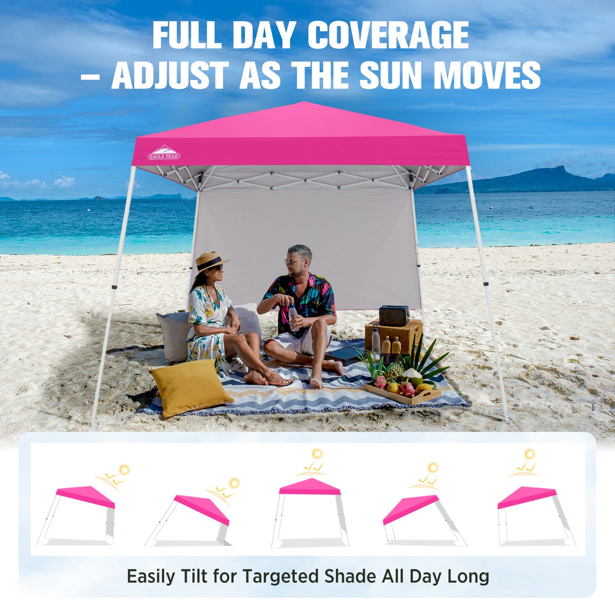 10x10 Pop Up Canopy Tent, Compact Canopy - Eagle Peak®