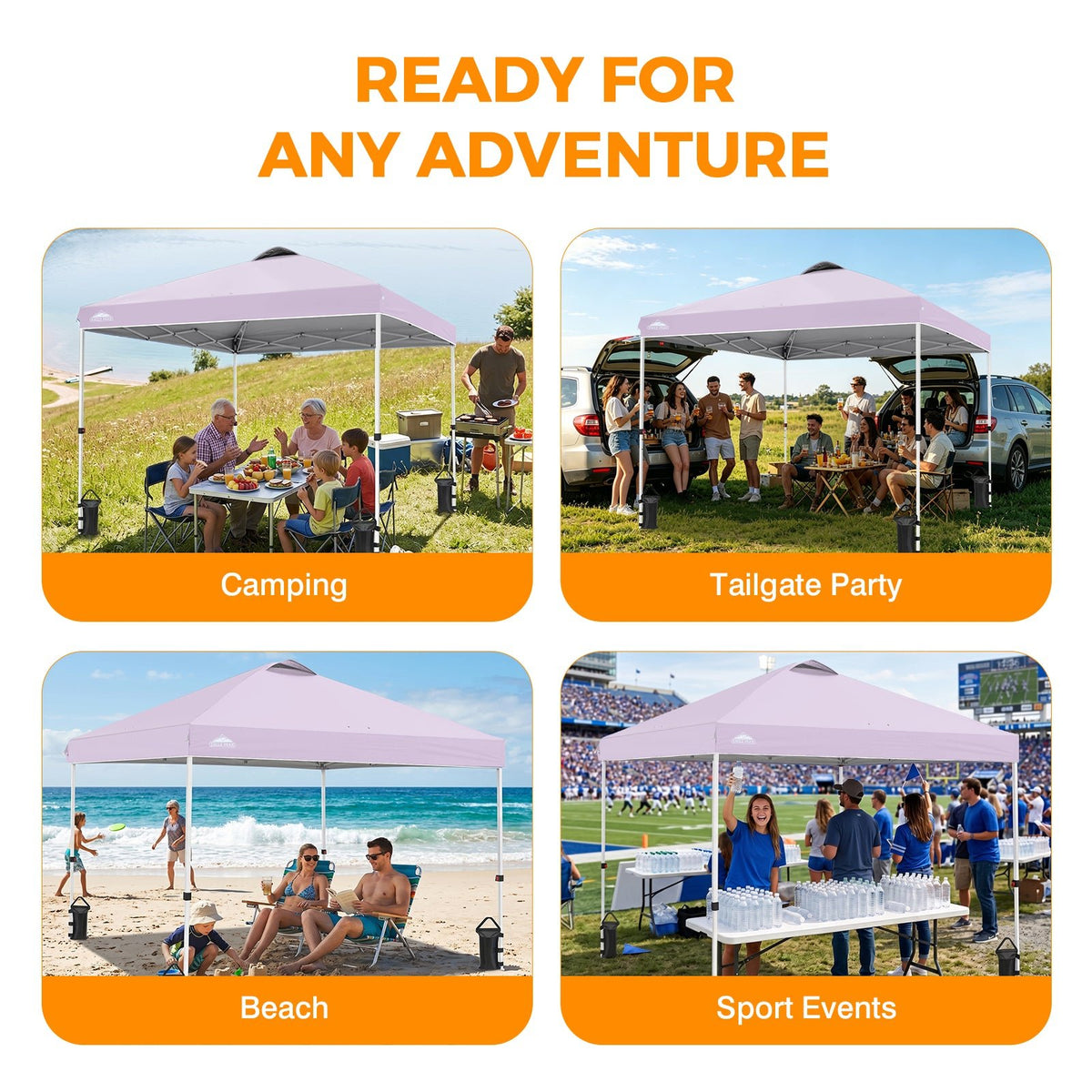 10x10 Pop Up Canopy Tent Easy Up Canopy Outdoor - Eagle Peak®