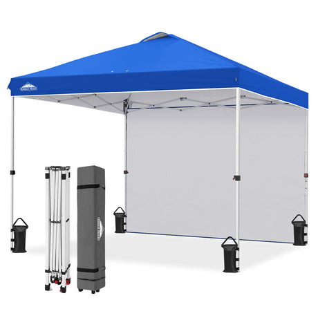 10x10 Pop Up Canopy Tent with 1 Sidewall - Eagle Peak®