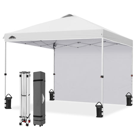 10x10 Pop Up Canopy Tent with 1 Sidewall - Eagle Peak®