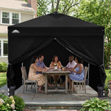 10x10 Pop Up Canopy Tent with Four Sidewalls - Eagle Peak