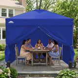 10x10 Pop Up Canopy Tent with Four Sidewalls - Eagle Peak