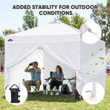10x10 Pop Up Canopy Tent with Four Sidewalls - Eagle Peak