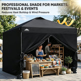 10x10 Pop Up Canopy Tent with Four Sidewalls - Eagle Peak