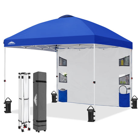 10x10 Pop Up Canopy Tent with Sidewalls & Storage - Eagle Peak®