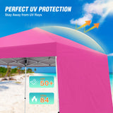 10x10 Pop Up Canopy Tent with Wall Panel, 10x10 Base 8x8 Top - Eagle Peak Custom Canopy Tent