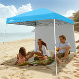 10x10 Pop Up Canopy Tent with Wall Panel, 10x10 Base 8x8 Top - Eagle Peak Custom Canopy Tent