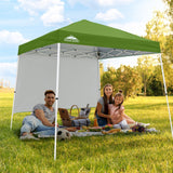 10x10 Pop Up Canopy Tent with Wall Panel, 10x10 Base 8x8 Top - Eagle Peak Custom Canopy Tent