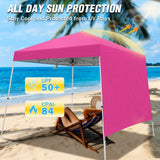 10x10 Pop Up Canopy Tent with Wall Panel, 10x10 Base 8x8 Top - Eagle Peak Custom Canopy Tent