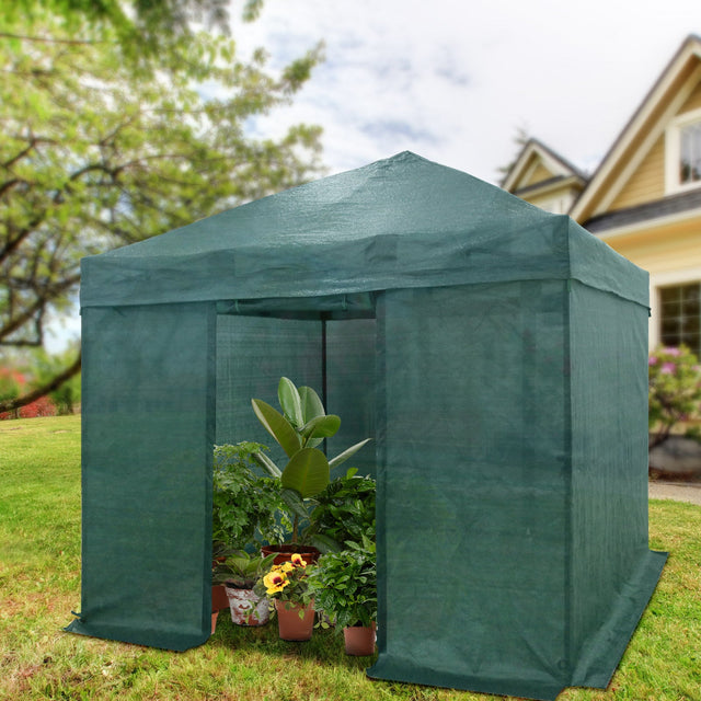 10x10 Shade Cloth Cover Pop Up Greenhouse - Eagle Peak Custom Canopy Tent