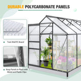 10x6x7 Polycarbonate and Aluminum Walk - in Greenhouse - Eagle Peak Custom Canopy Tent