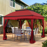 11x11 Pop Up Gazebo Tent with Netting - Eagle Peak Custom Canopy Tent