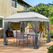 11x11 Pop Up Gazebo Tent with Netting - Eagle Peak Custom Canopy Tent