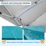 12x12 Commercial Heavy Duty Pop up Canopy with 1 Sidewall - Eagle Peak Custom Canopy Tent