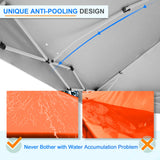 12x12 Commercial Heavy Duty Pop up Canopy with 1 Sidewall - Eagle Peak Custom Canopy Tent