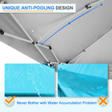 12x12 Commercial Heavy Duty Pop up Canopy with 1 Sidewall - Eagle Peak Custom Canopy Tent