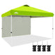 12x12 Commercial Heavy Duty Pop up Canopy with 1 Sidewall - Eagle Peak Custom Canopy Tent