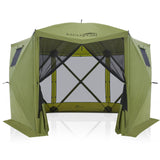 12x12 ft Portable Quick Pop Up Canopy Tent with 2 Wall Panels, 6 Sided Instant Gazebo - Eagle Peak Custom Canopy Tent