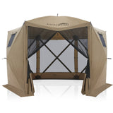 12x12 ft Portable Quick Pop Up Canopy Tent with 2 Wall Panels, 6 Sided Instant Gazebo - Eagle Peak Custom Canopy Tent