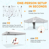 12x12 Pop Up Canopy Tent Easy Up Canopy Outdoor - Eagle Peak®