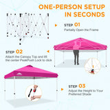 12x12 Pop Up Canopy Tent Easy Up Canopy Outdoor - Eagle Peak®