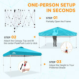 12x12 Pop Up Canopy Tent Easy Up Canopy Outdoor - Eagle Peak®