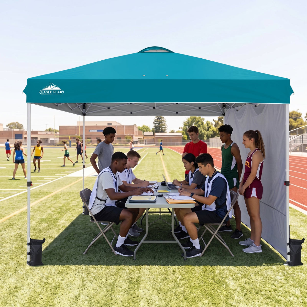 12x12 Pop Up Canopy Tent with 1 Sidewall - Eagle Peak®